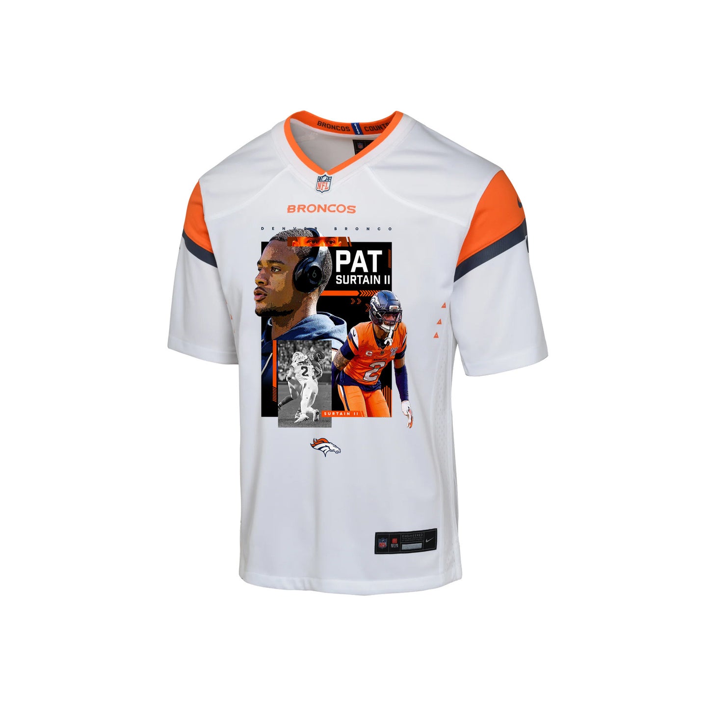 Pat Surtain II 2 Denver Broncos Super Bowl LX Next-Gen Legend Game YOUTH Jersey – White