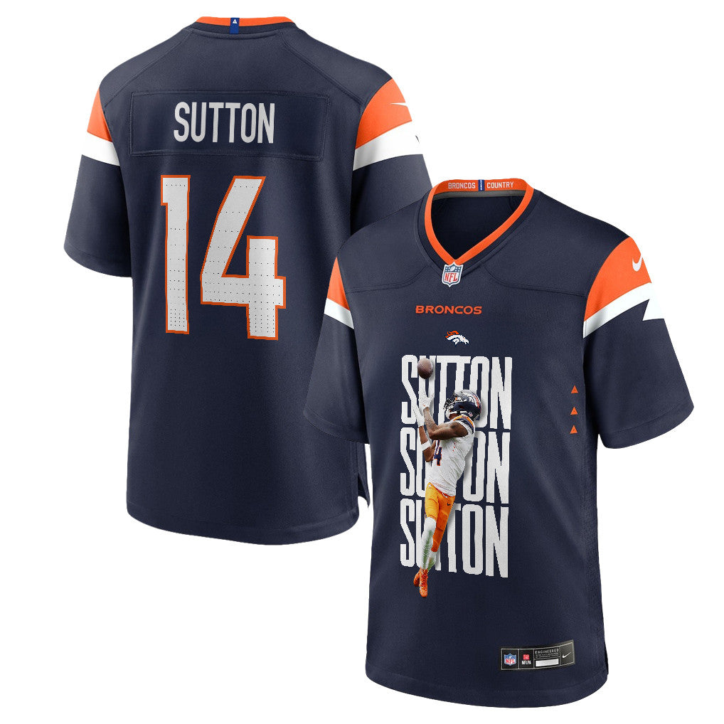 Courtland Sutton 14 Denver Broncos Super Bowl LX Championship-Ready Men Jersey – Navy
