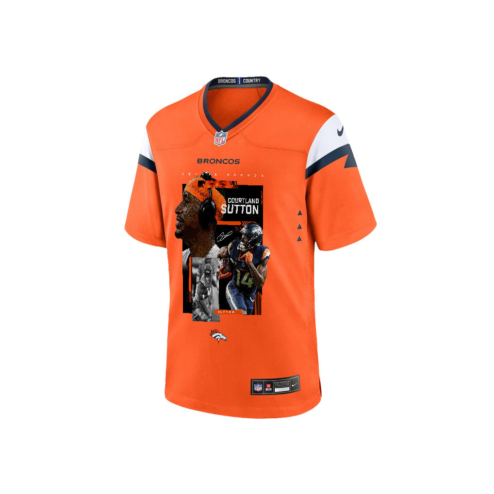 Courtland Sutton 14 Denver Broncos Super Bowl LX High-Impact Performer Men Jersey – Orange