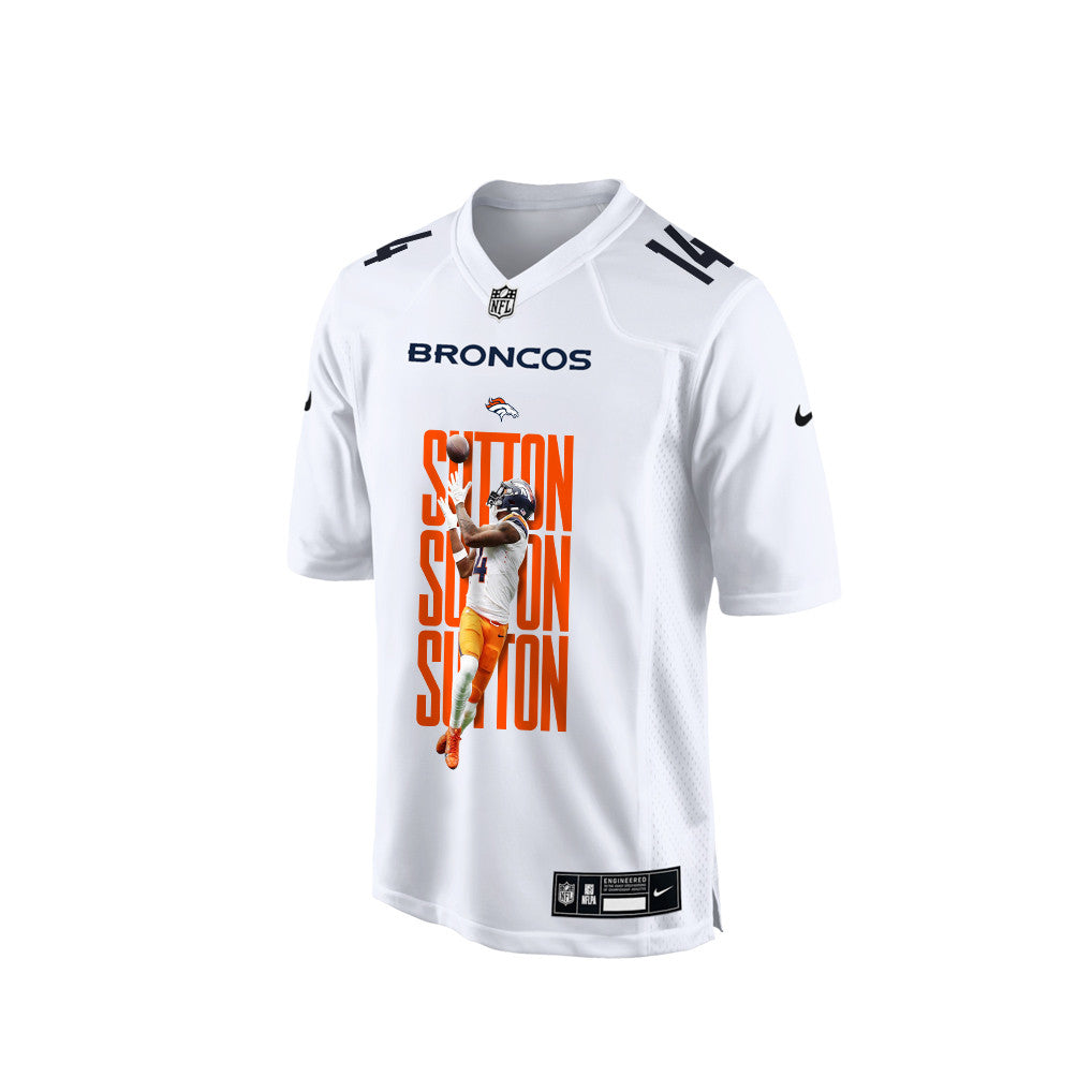 Courtland Sutton 14 Denver Broncos Super Bowl LX Championship-Ready Men Jersey – White