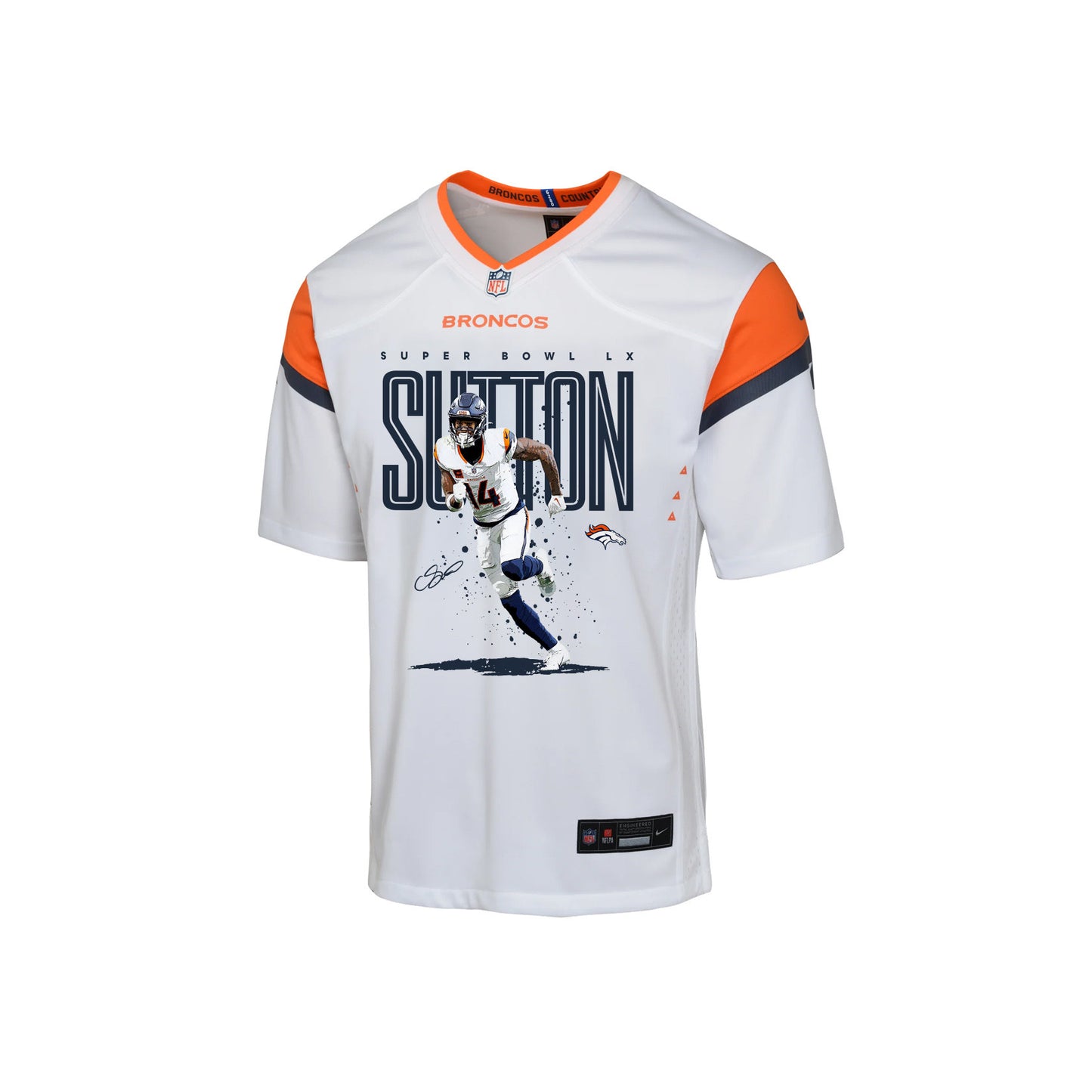 Courtland Sutton 14 Denver Broncos Super Bowl LX Game-Breaking Star YOUTH Jersey – White