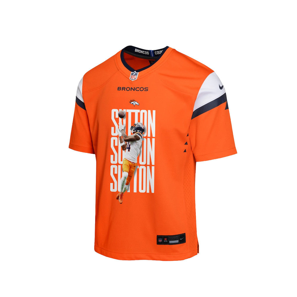 Courtland Sutton 14 Denver Broncos Super Bowl LX Championship-Ready YOUTH Jersey – Orange