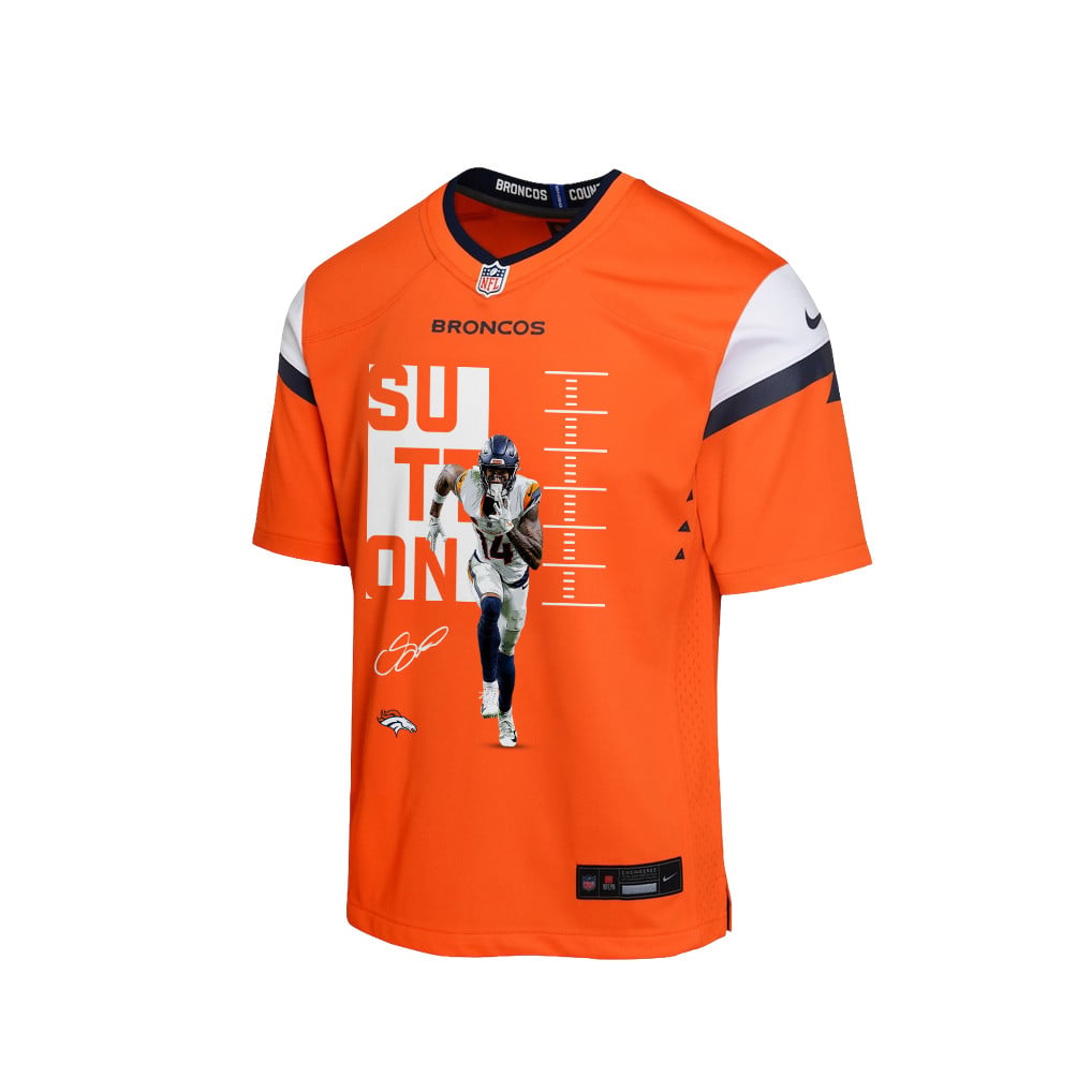 Courtland Sutton 14 Denver Broncos Super Bowl LX Fan-Favorite Icon YOUTH Jersey – Orange