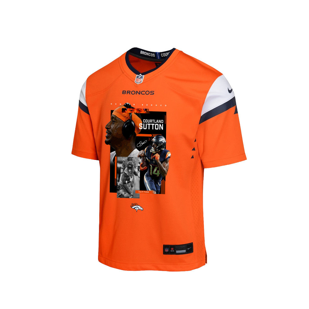 Courtland Sutton 14 Denver Broncos Super Bowl LX High-Impact Performer YOUTH Jersey – Orange