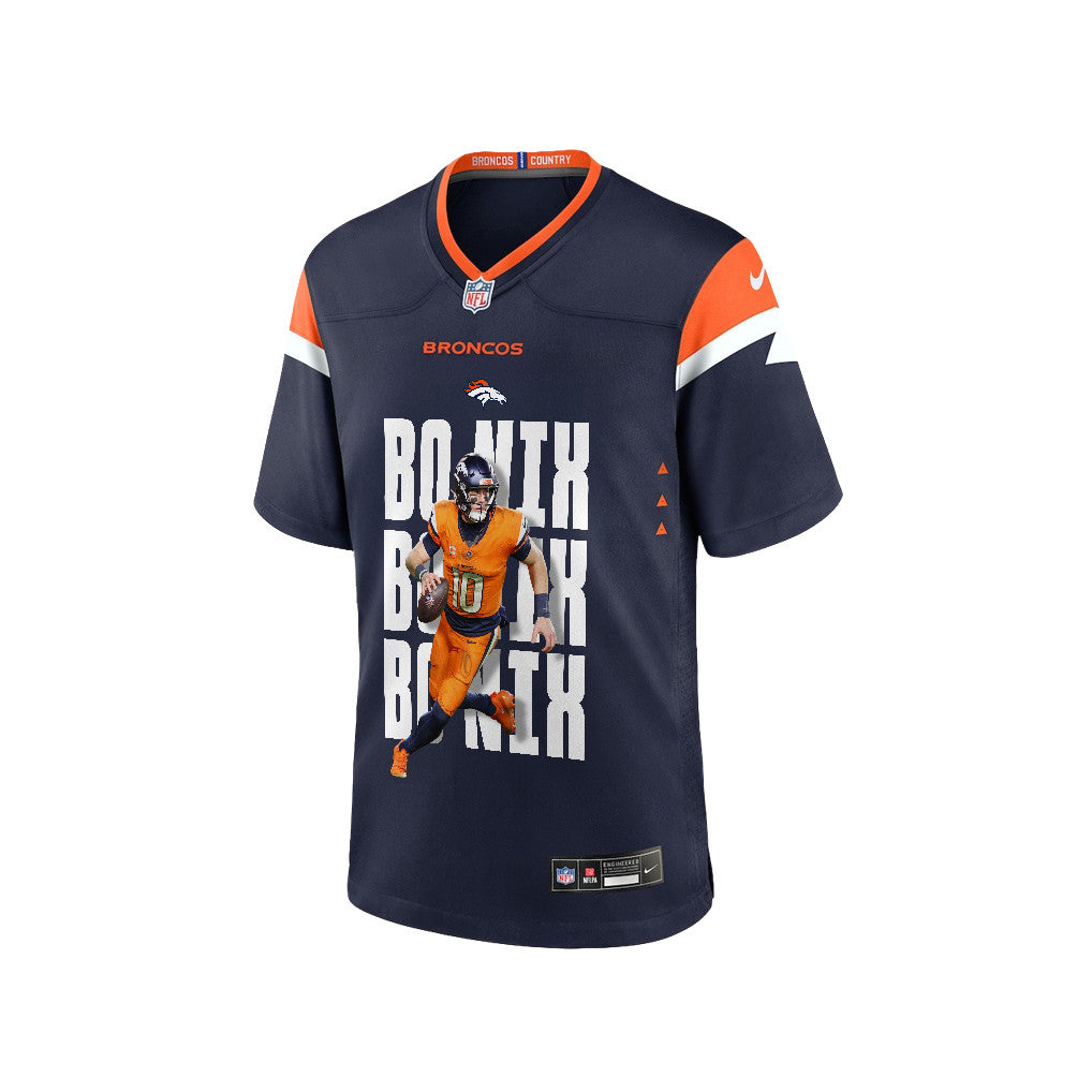 Bo Nix 10 Denver Broncos Super Bowl LX Next-Gen Legend Jersey – Navy