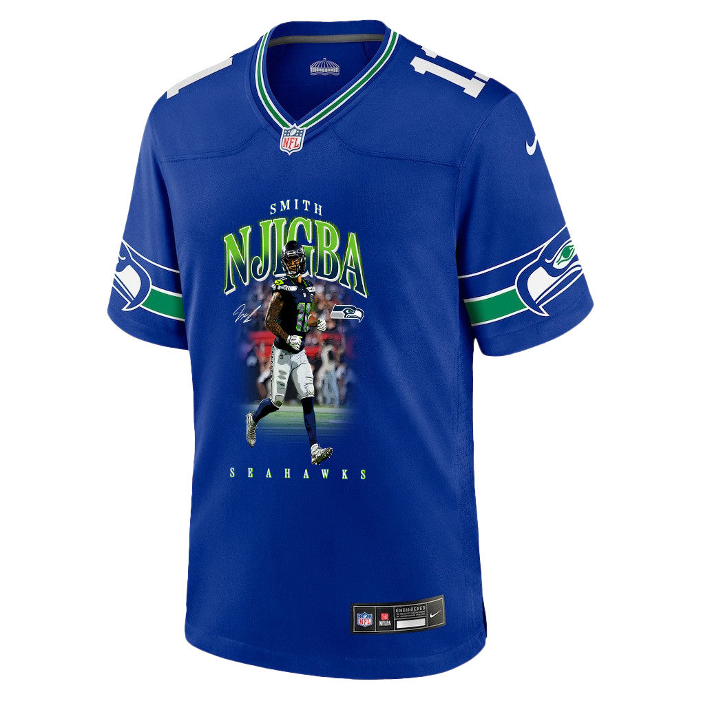 Jaxon Smith-Njigba 11 Seattle Seahawks Super Bowl LX Explosive Playmaker Jersey – Royal Blue
