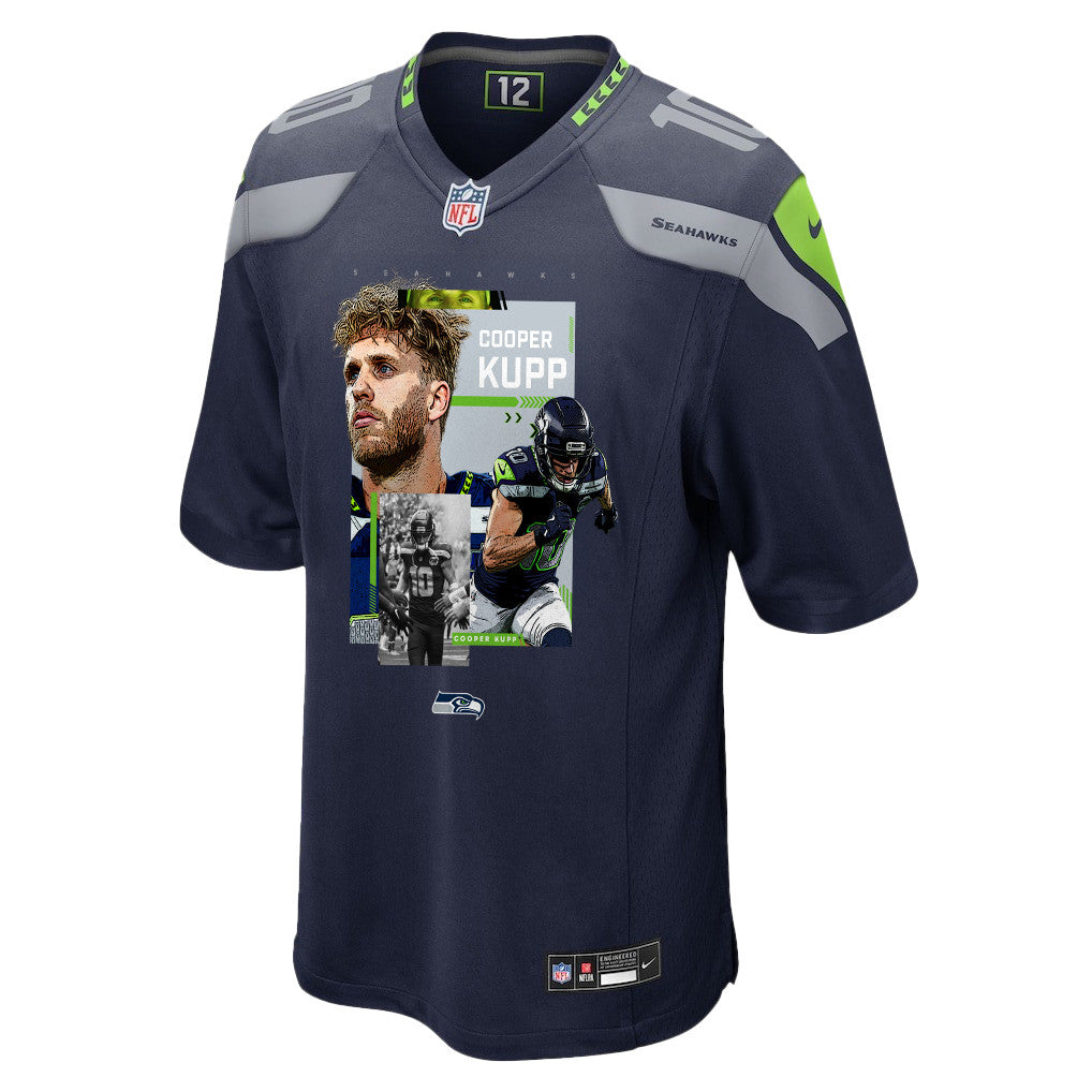 Cooper Kupp 10 Seattle Seahawks Super Bowl LX Power & Precision Jersey – Navy