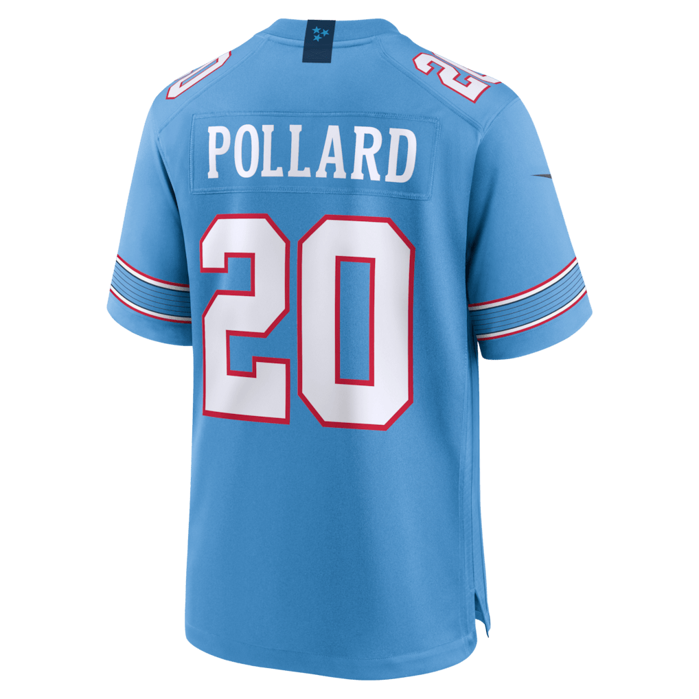 Tony Pollard 20 Tennessee Titans Game Jersey - - Light Blue
