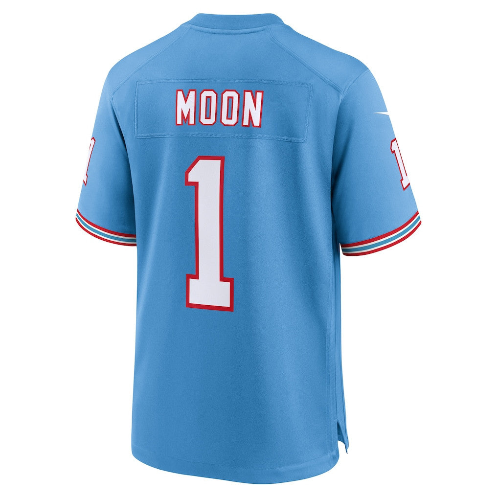 Warren Moon 1 Tennessee Titans Retired Alternate Game Jersey - Light Blue
