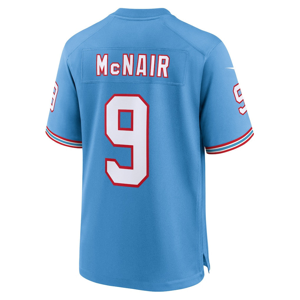 Steve McNair 9 Tennessee Titans Retired Alternate Game Jersey - Light Blue