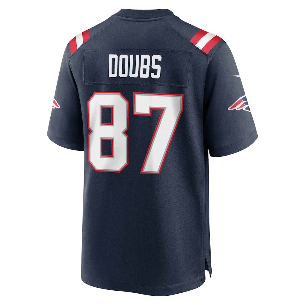 Romeo Doubs 87 New England Patriots Game Men Jersey - Navy