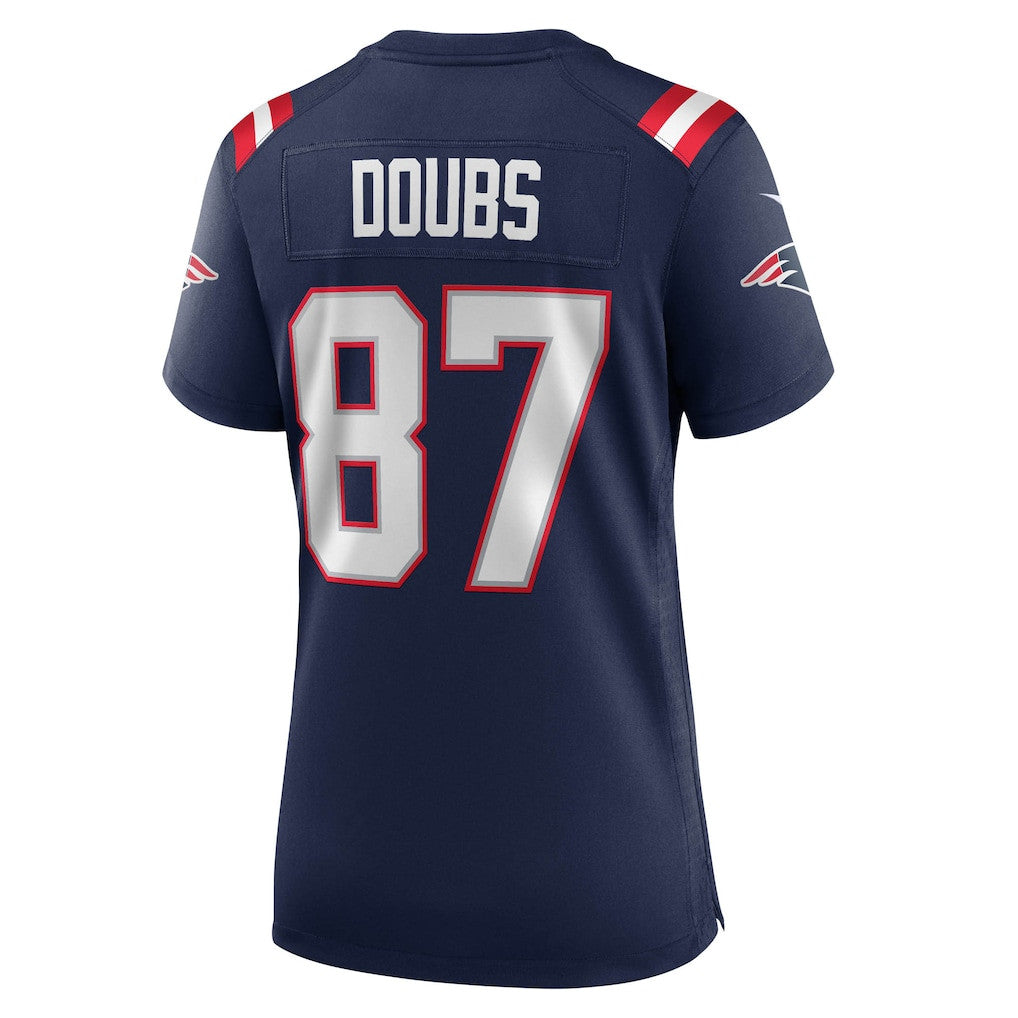 Romeo Doubs 87 New England Patriots Women's Game Jersey - Navy