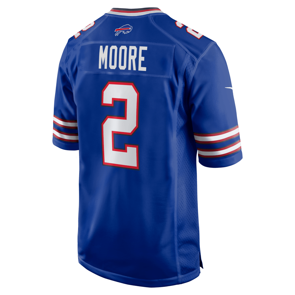 D.J. Moore 2 Buffalo Bills Game Men Jersey - Royal