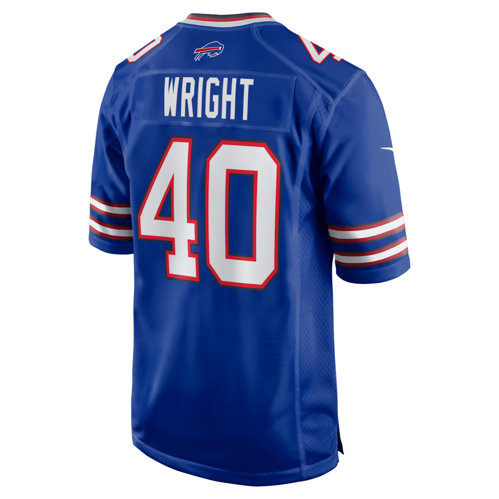 Matthew Wright 40 Buffalo Bills Team Game Men Jersey - Royal
