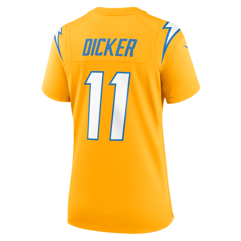 Cameron Dicker 11 Los Angeles Chargers Women's Alternate Game Jersey - Gold