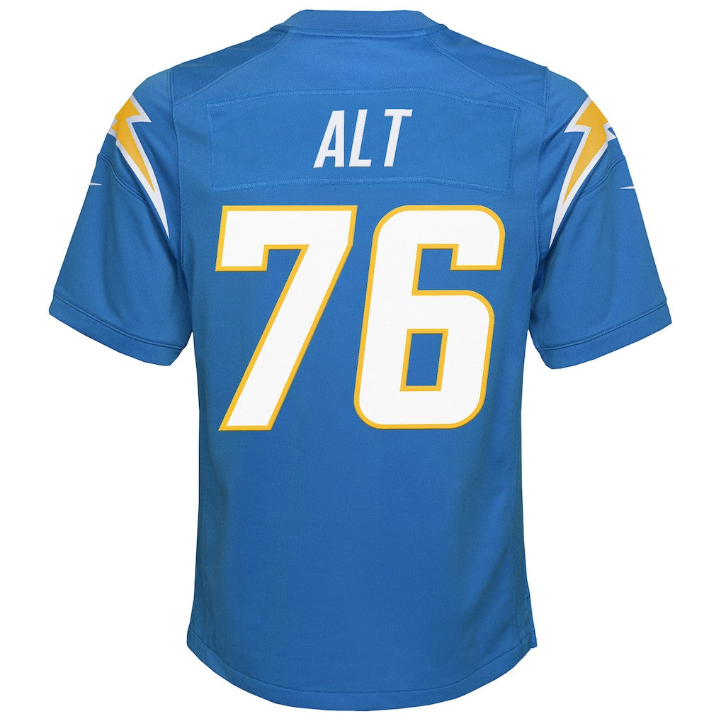 Joe Alt 76 Los Angeles Chargers Game YOUTH Jersey - Powder Blue