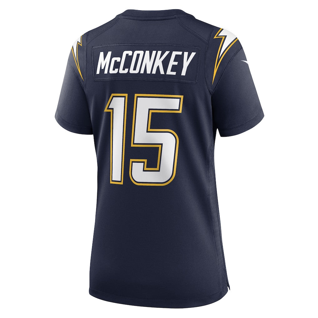 Ladd McConkey 15 Los Angeles Chargers Women's Alternate Super Chargers Game Jersey - Navy