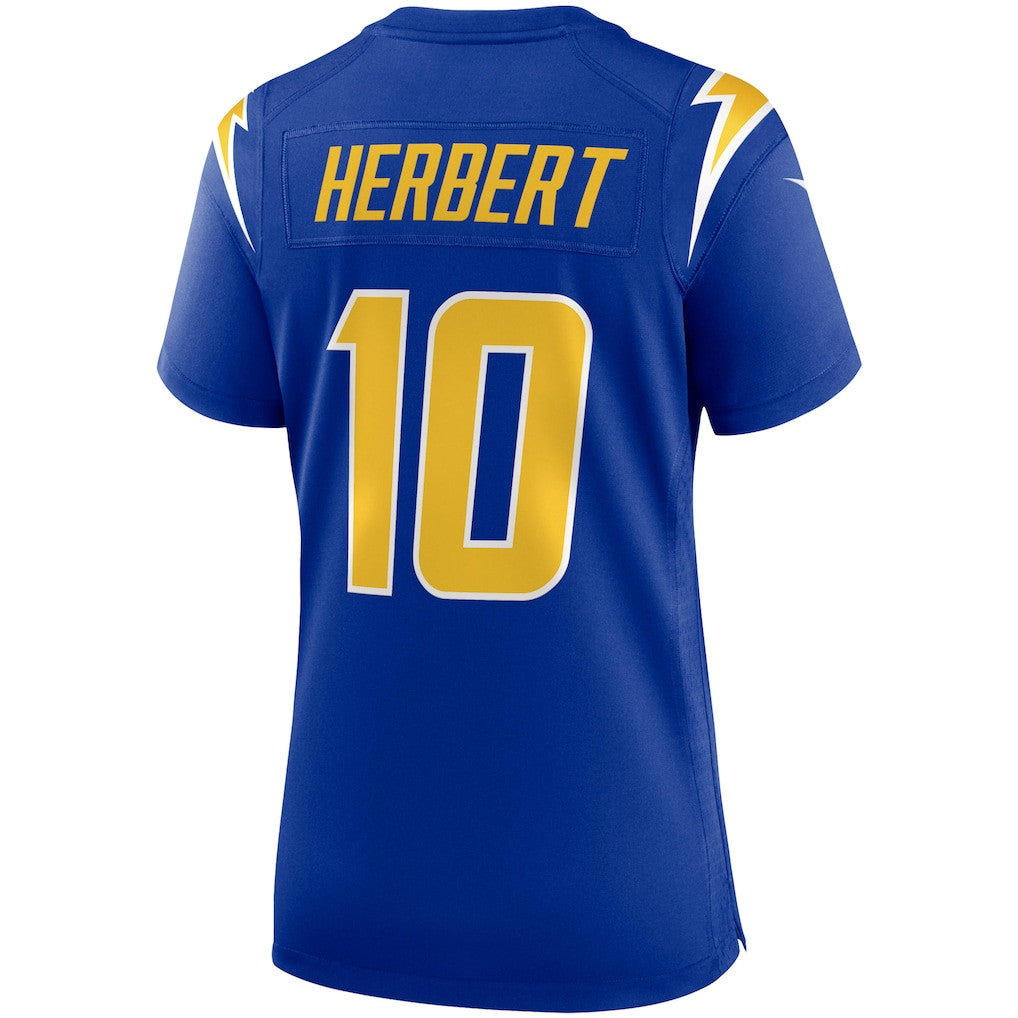 Justin Herbert 10 Los Angeles Chargers Women's Game Jersey - Royal