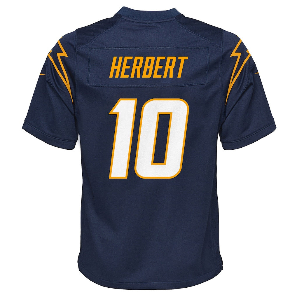 Justin Herbert 10 Los Angeles Chargers Game YOUTH Jersey - Navy