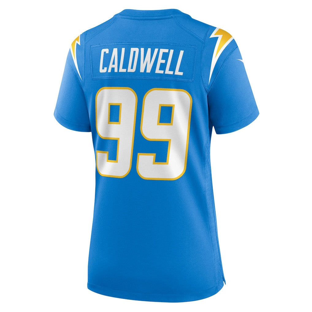 Jamaree Caldwell 99 Los Angeles Chargers Women's Team Game Jersey - Powder Blue