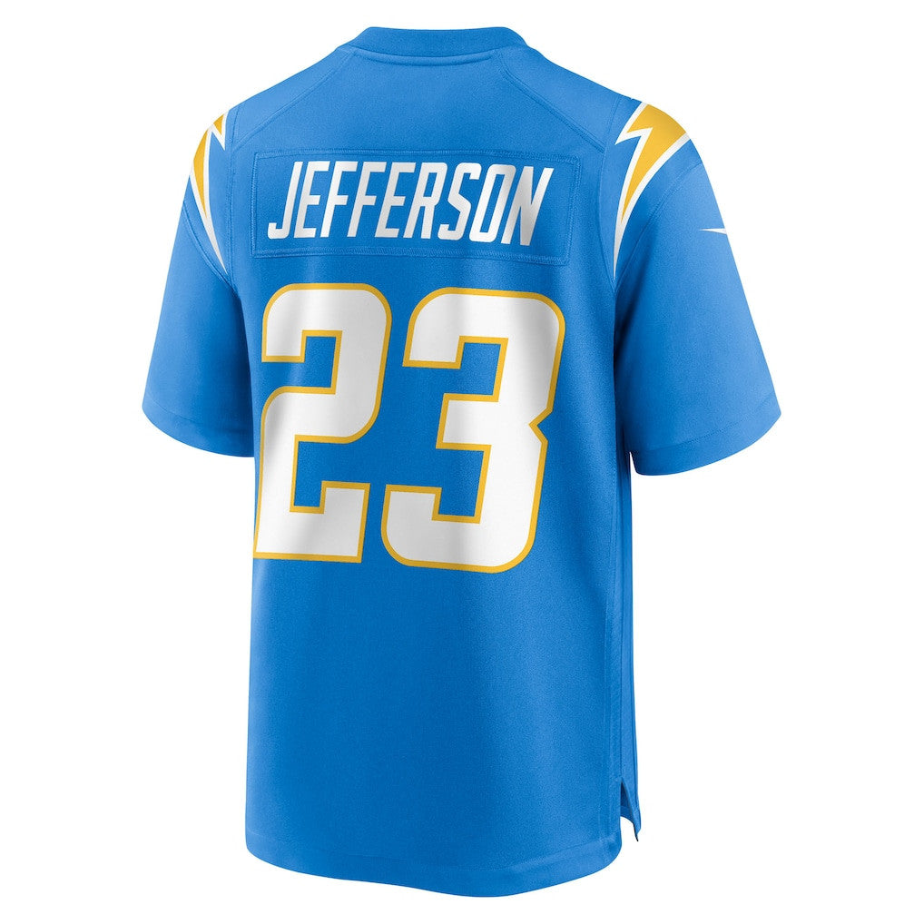 Tony Jefferson 23 Los Angeles Chargers Team Game Men Jersey - Powder Blue