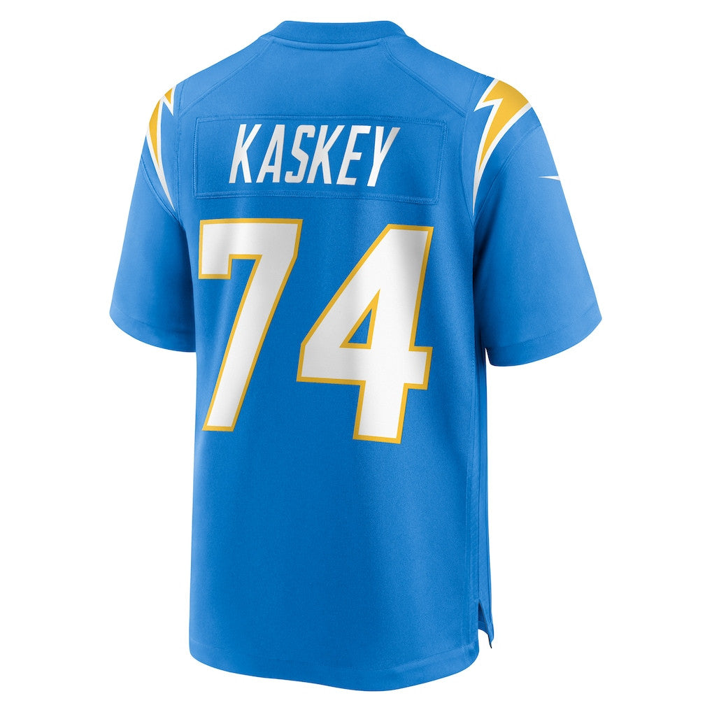 Matt Kaskey 74 Los Angeles Chargers Team Game Men Jersey - Powder Blue