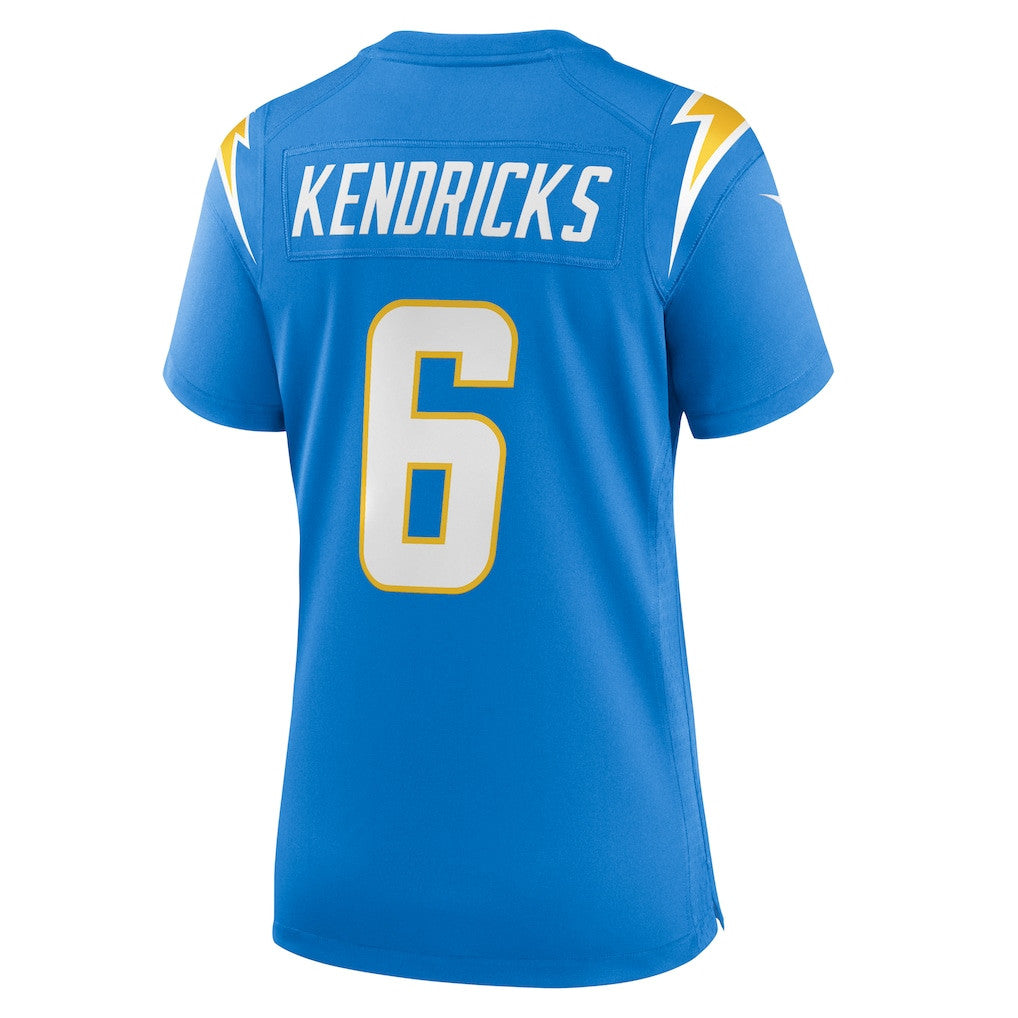 Eric Kendricks 6 Los Angeles Chargers Women's Team Game Jersey - Powder Blue
