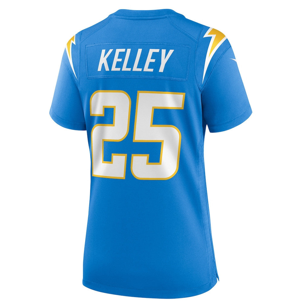 Joshua Kelley 25 Los Angeles Chargers Women's Team Game Jersey - Powder Blue
