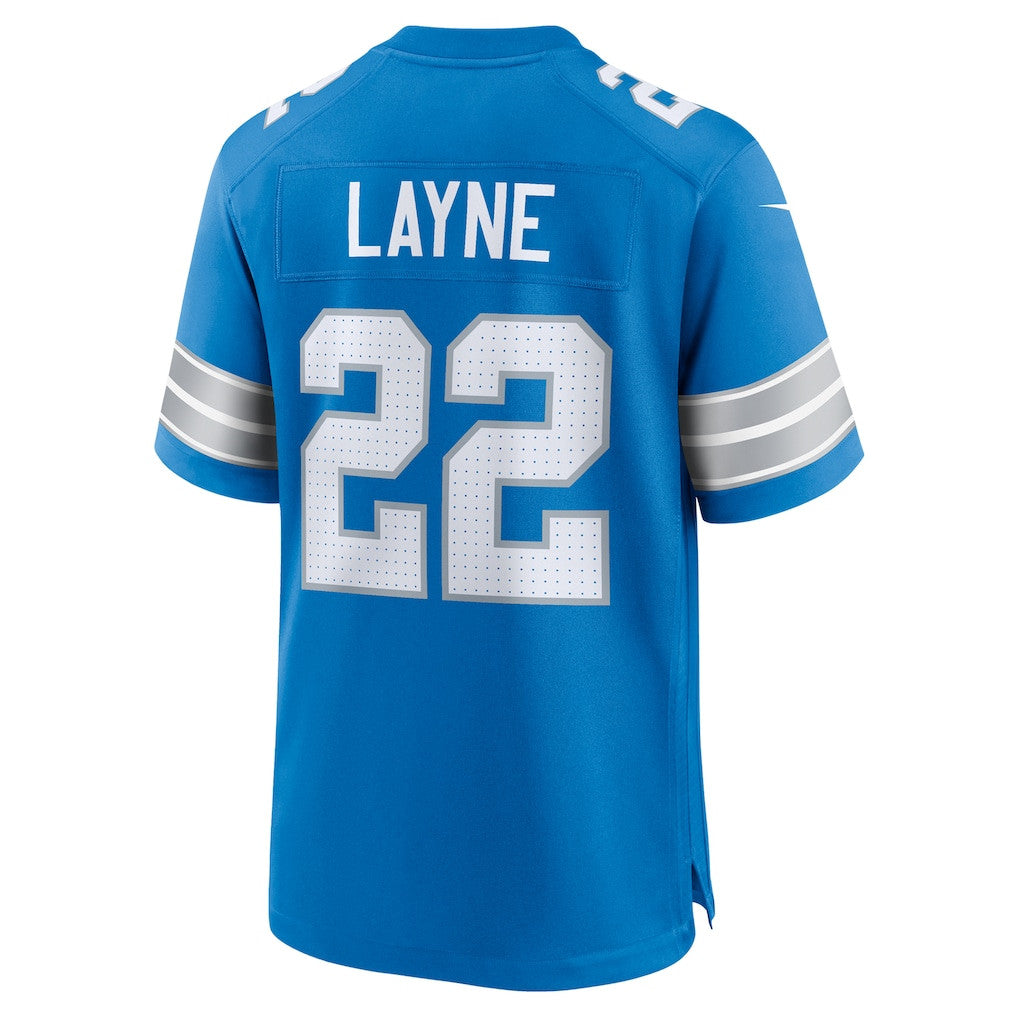 Bobby Layne 22 Detroit Lions Retired Player Game Men Jersey - Blue