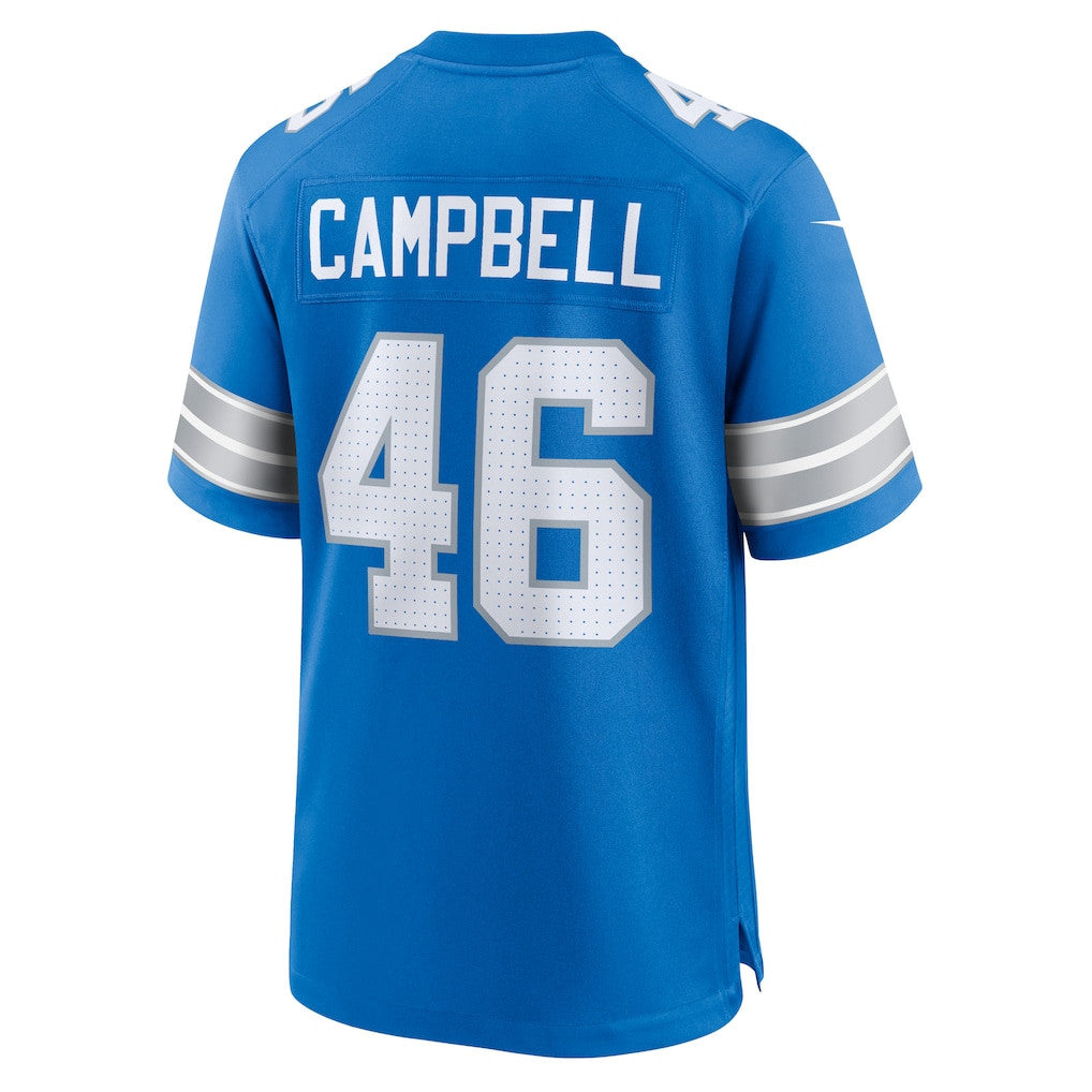 Jack Campbell 46 Detroit Lions Game Men Jersey - Blue