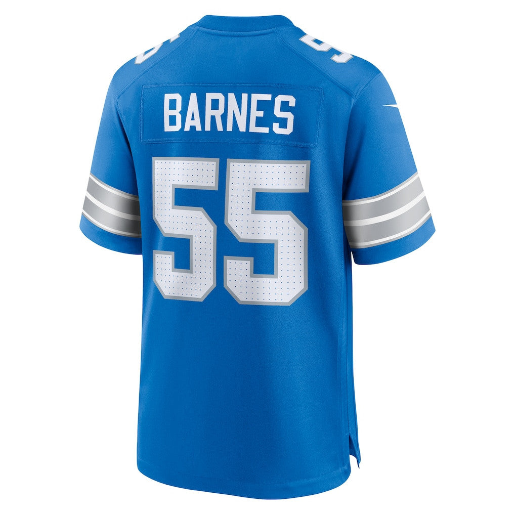 Derrick Barnes 55 Detroit Lions Team Game Men Jersey - Blue
