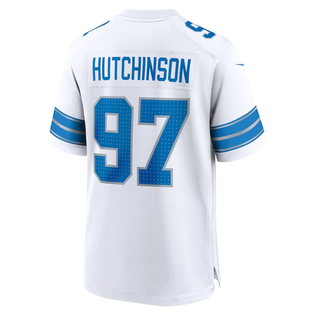 Aidan Hutchinson 97 Detroit Lions Game Men Jersey - White