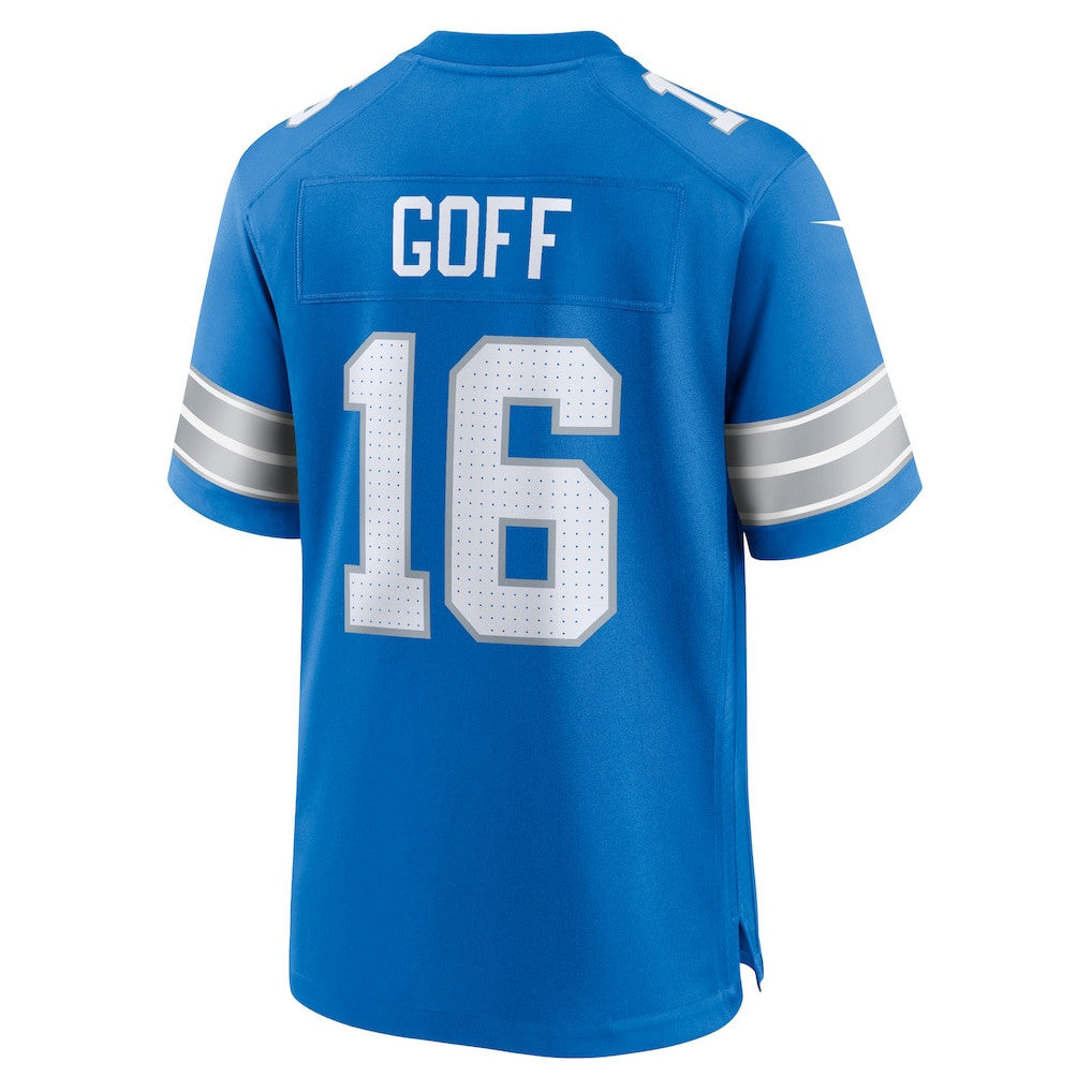 Jared Goff 16 Detroit Lions Game Men Jersey - Blue