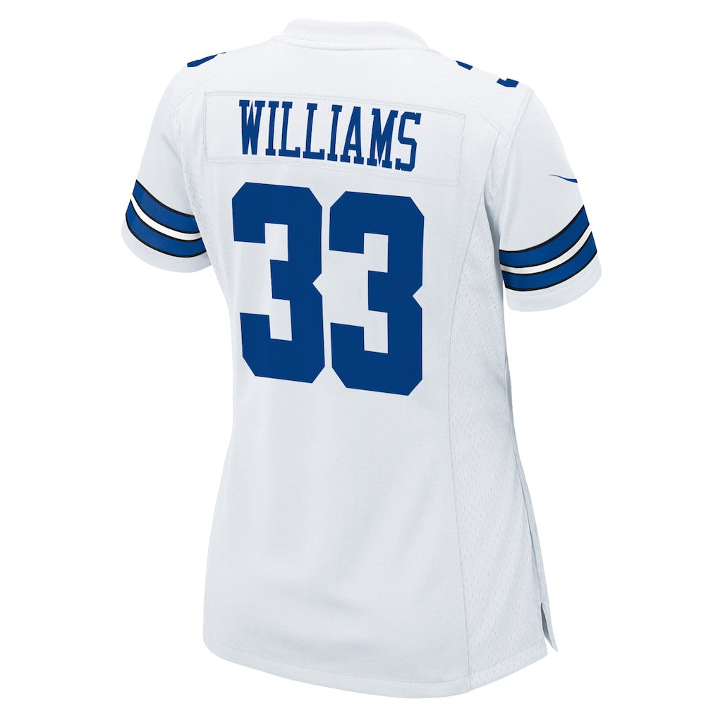 Javonte Williams 33 Dallas Cowboys Women's Game Jersey - White