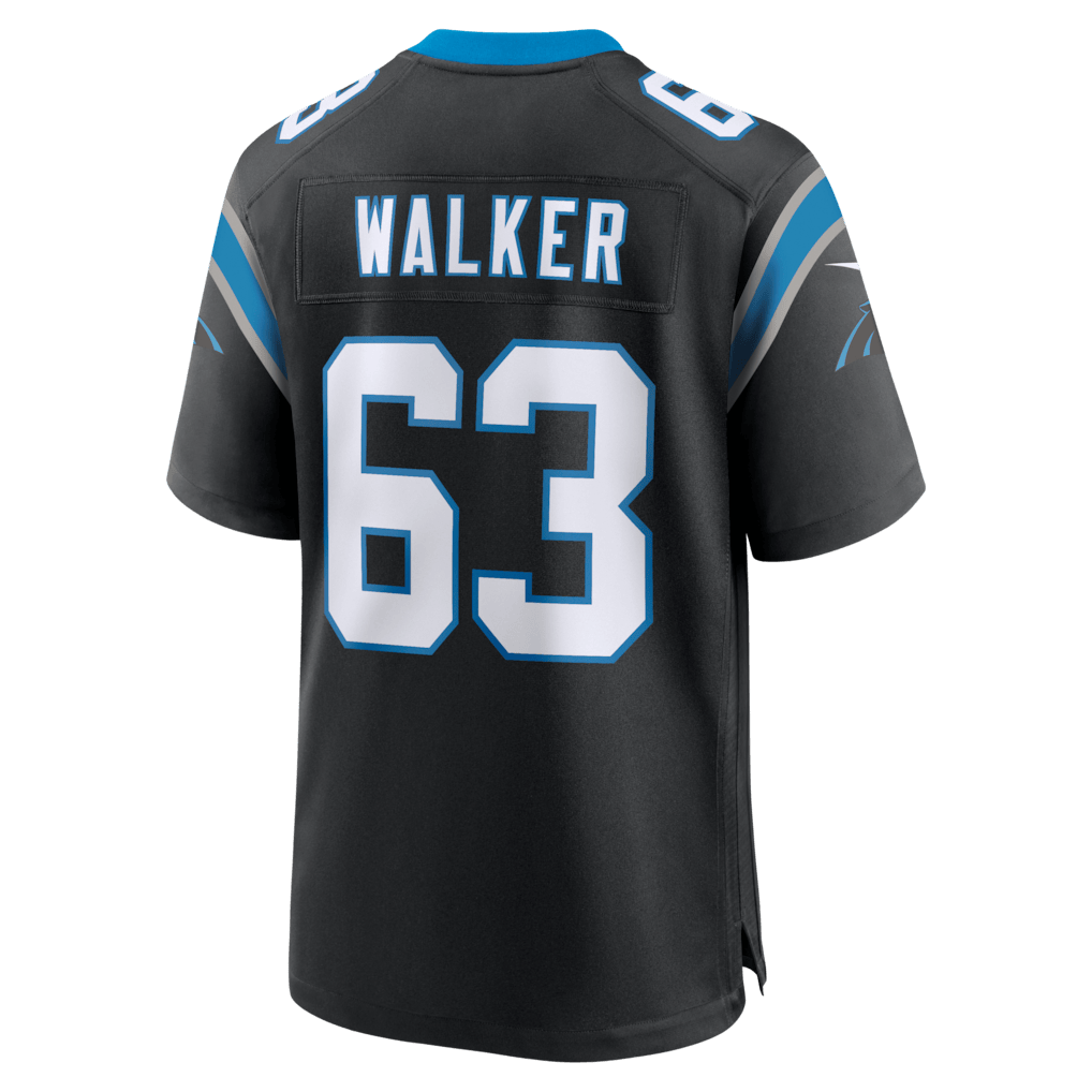 Rasheed Walker 63 Carolina Panthers Team Game Men Jersey - Black