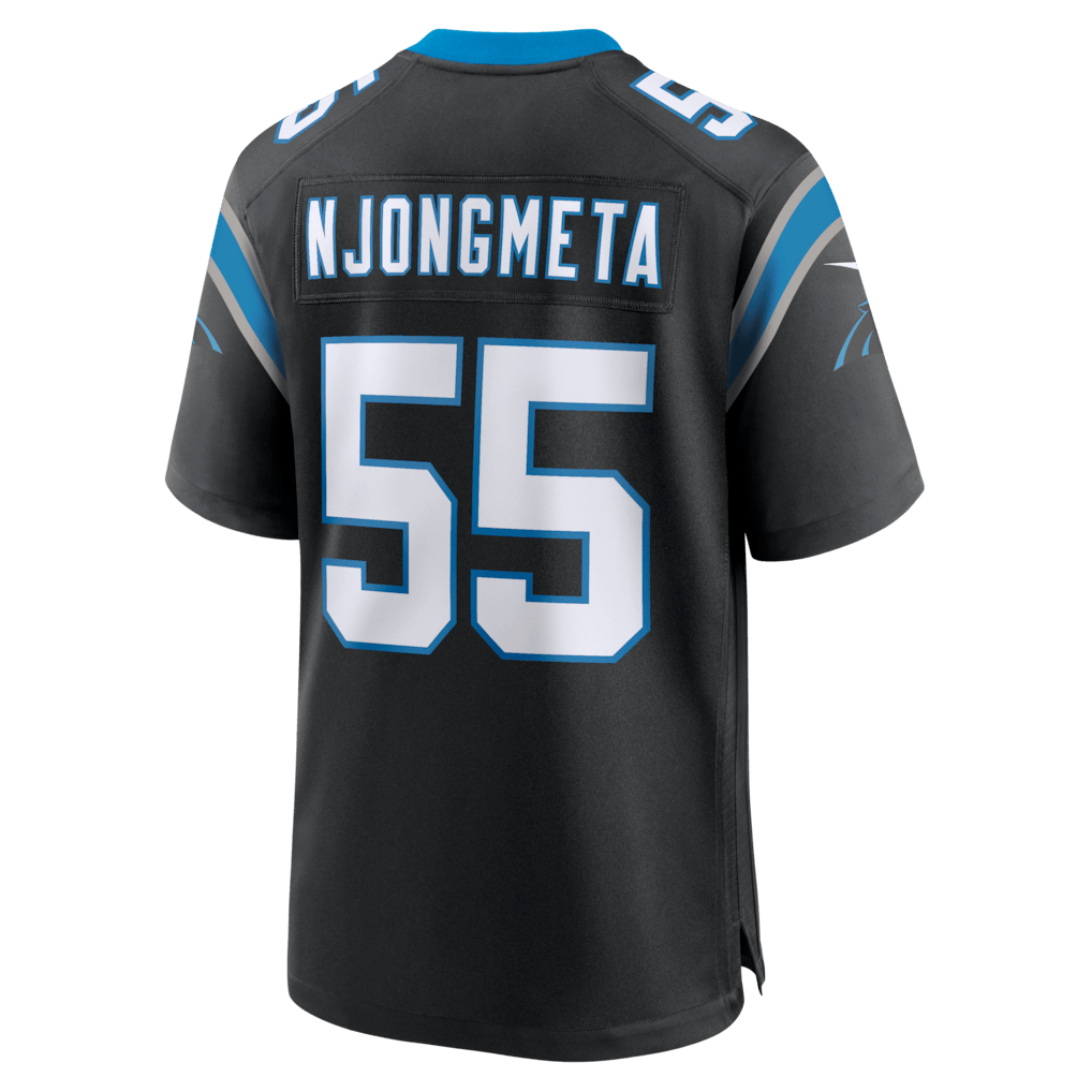 Maema Njongmeta 55 Carolina Panthers Team Game Men Jersey - Black