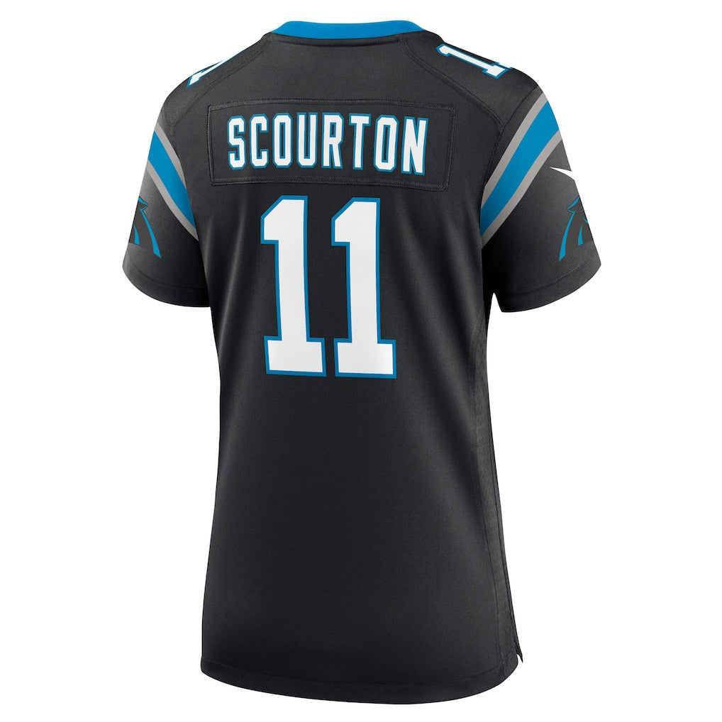 Nic Scourton 11 Carolina Panthers Women's Team Game Jersey - Black