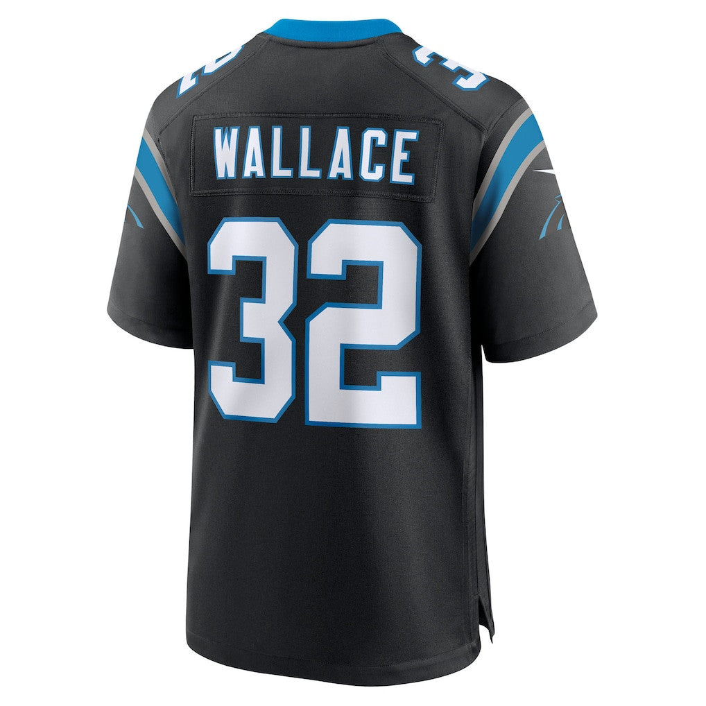 Trevin Wallace 32 Carolina Panthers Team Game Men Jersey - Black