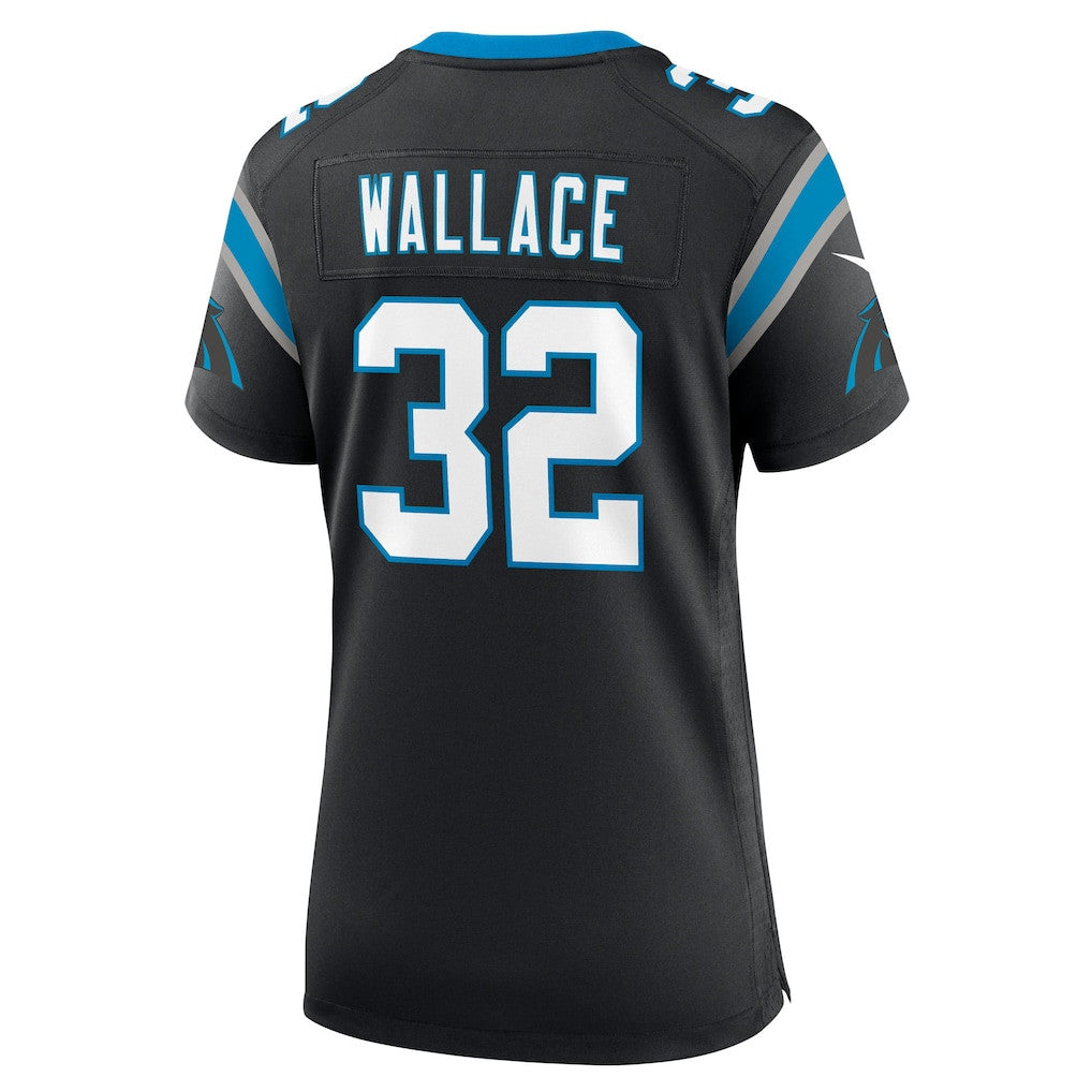Trevin Wallace 32 Carolina Panthers Women's Team Game Jersey - Black