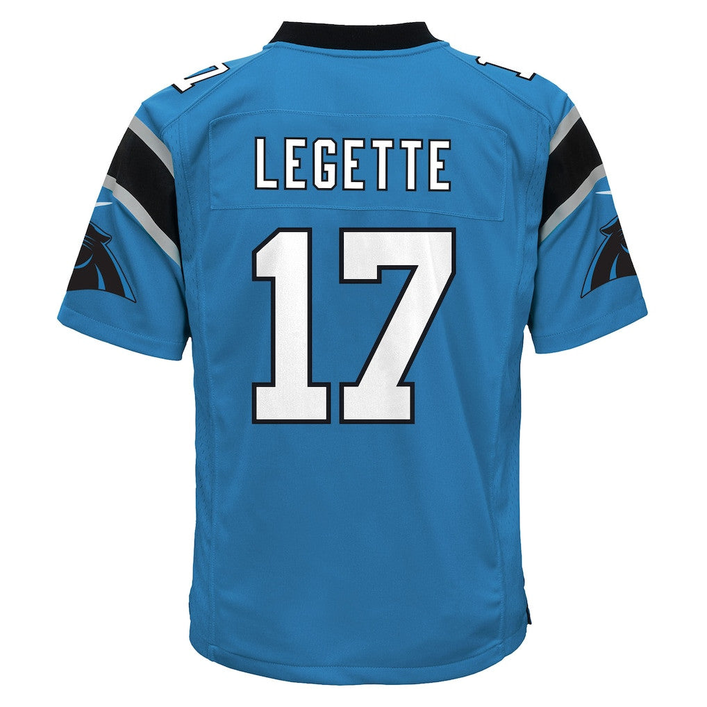 Xavier Legette 17 Carolina Panthers Game YOUTH Jersey - Blue