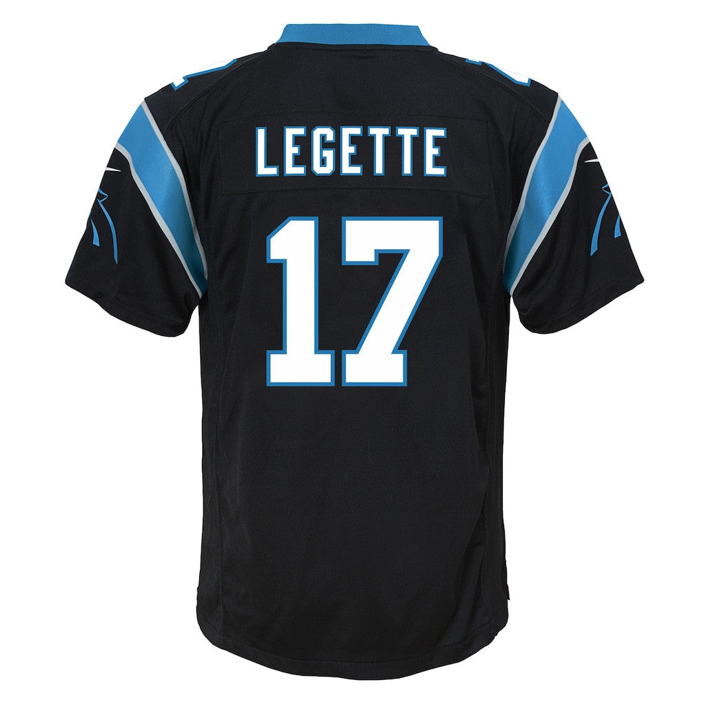 Xavier Legette 17 Carolina Panthers Game YOUTH Jersey - Black
