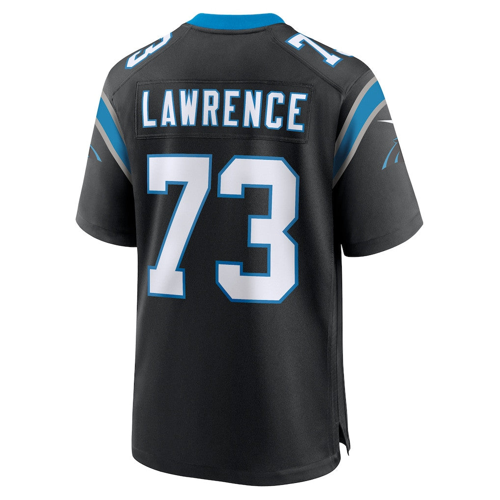 Rashard Lawrence 73 Carolina Panthers Team Game Men Jersey - Black