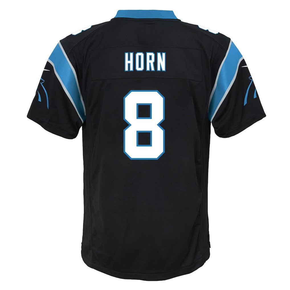 Jaycee Horn 8 Carolina Panthers Game YOUTH Jersey - Black
