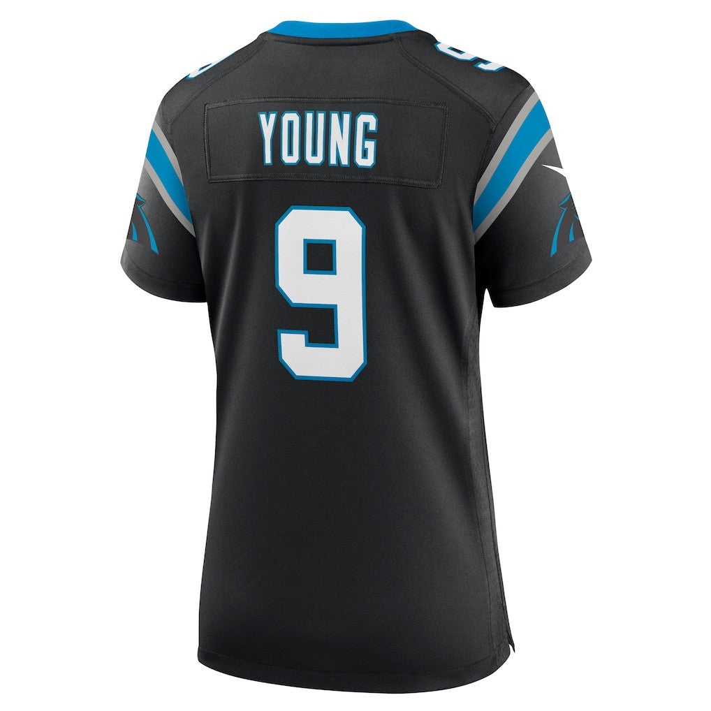 Bryce Young 9 Carolina Panthers Women's Team Game Jersey - Black