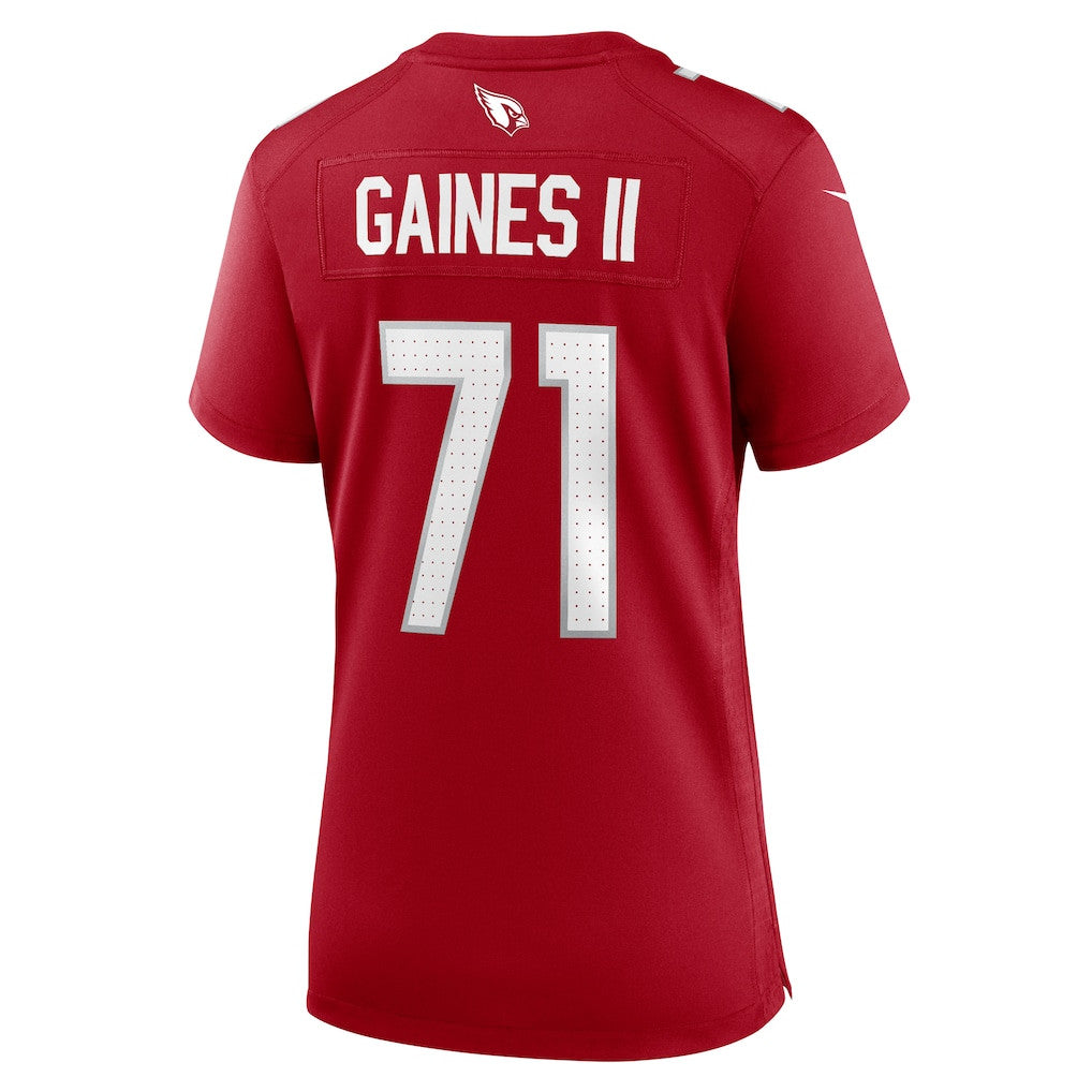 Jon Gaines II 71 Arizona Cardinals Women's Team Game Jersey - Cardinal