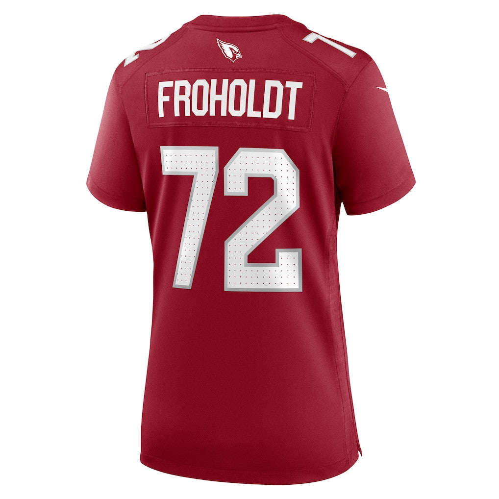 Hjalte Froholdt 72 Arizona Cardinals Women's Team Game Jersey - Cardinal