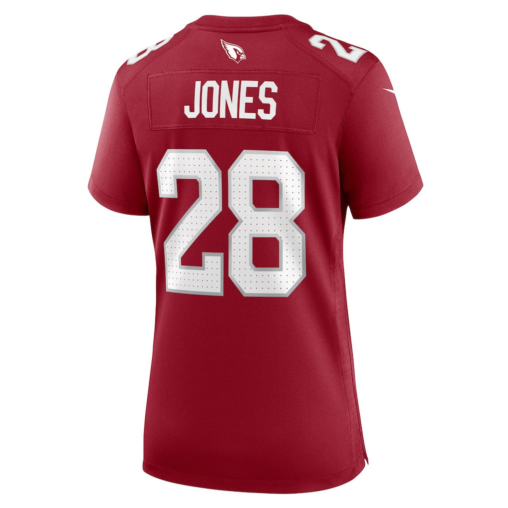 Elijah Jones 28 Arizona Cardinals Women's Team Game Jersey - Cardinal