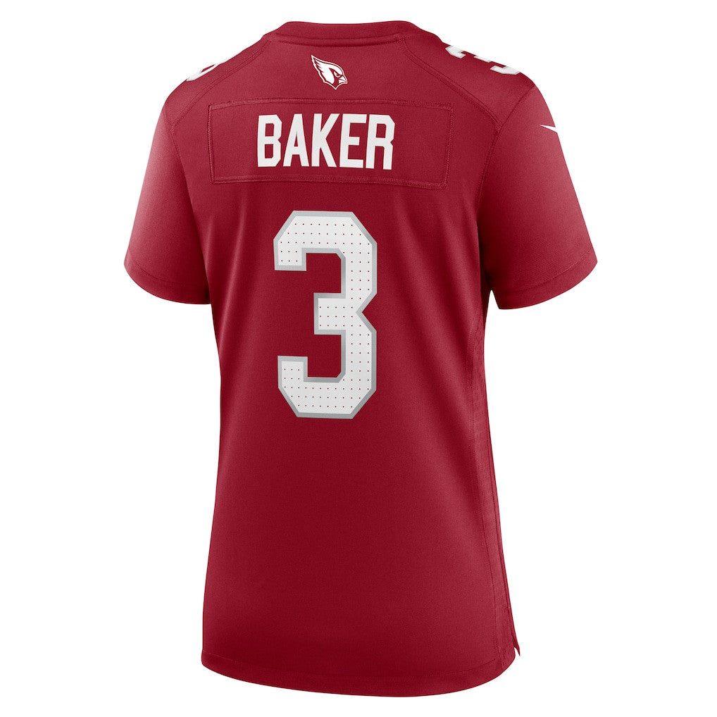 Budda Baker 3 Arizona Cardinals Women's Team Game Jersey - Cardinal