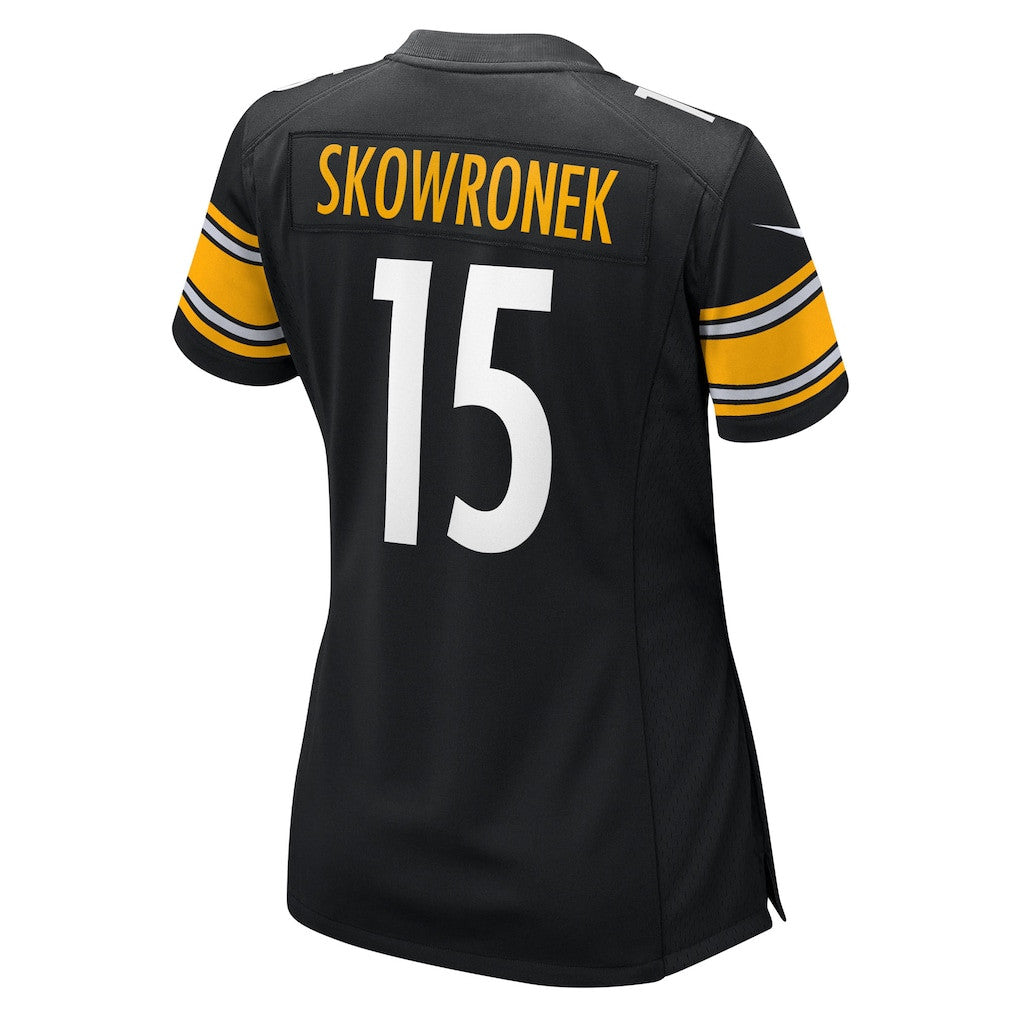 Ben Skowronek 15 Pittsburgh Steelers Women's Team Game Jersey - Black