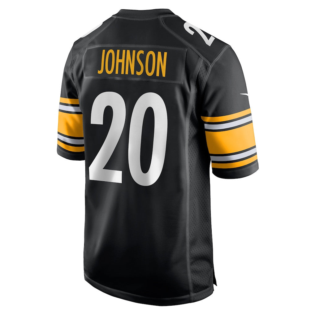 Kaleb Johnson 20 Pittsburgh Steelers Team Game Men Jersey - Black